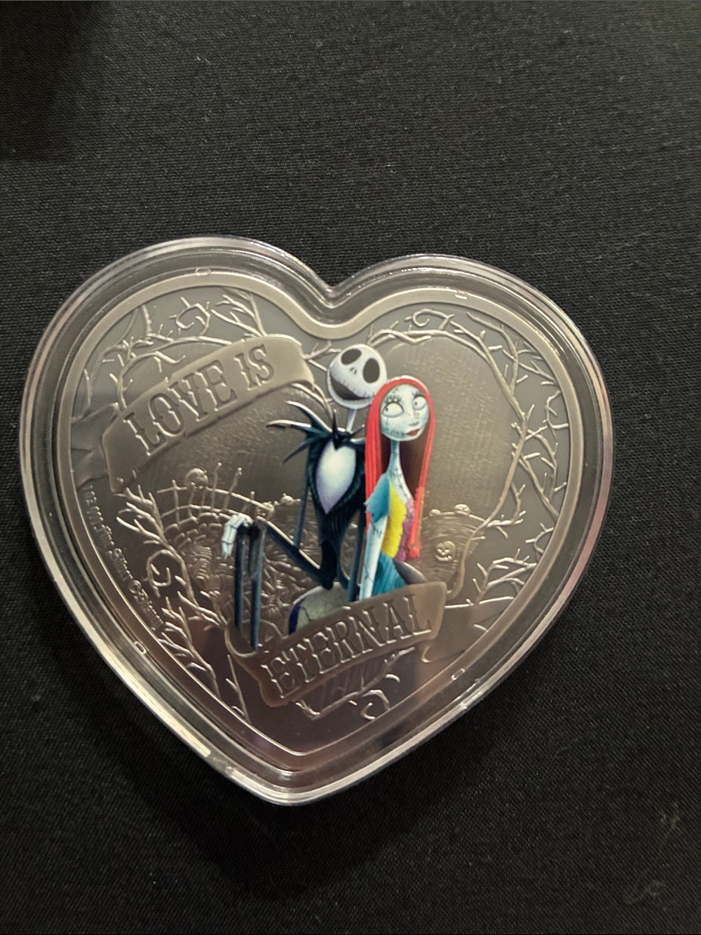 Heart-Shaped 'Love Is Eternal' Nightmare Before Christmas Rare Mint